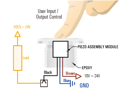 Piezo switch Wiring Schemes